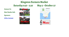 Desktop Screenshot of kingstonfarmersmarket.com